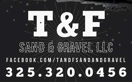 Logo for T&F Sand & Gravel